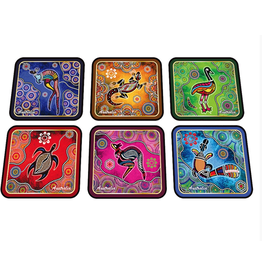 I Love Aus Boxed Coasters - Colourful Indigenous Fauna