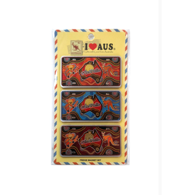 I Heart Aus Fridge Magnet - Car Plate Set Of 3