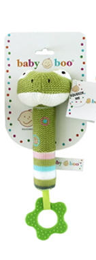 Plush Squeaker - Green Frog