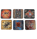 I Love Aus Boxed Coasters - Natural Indigenous Design