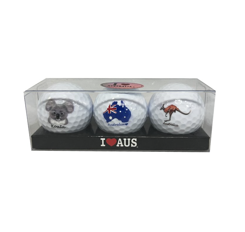Australia Golf Balls- Set of 3