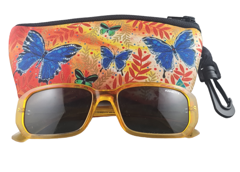 Local Bloke Soft Sunglasses Case - Butterfly