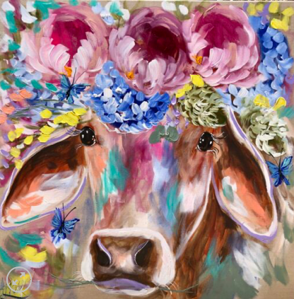 Phillip Bay Trading Coaster - Brahman & Butterflies