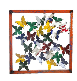 Think Outside Framed Butterfly Wall Panel