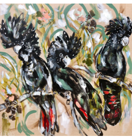 Phillip Bay Trading Coaster - Red Tailed Black Cockatoo_2