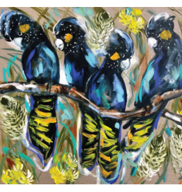 Phillip Bay Trading Coaster- Yellow Tailed Black Cockatoo