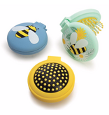ISAlbi Compact Hairbrush & Mirror -  Bees