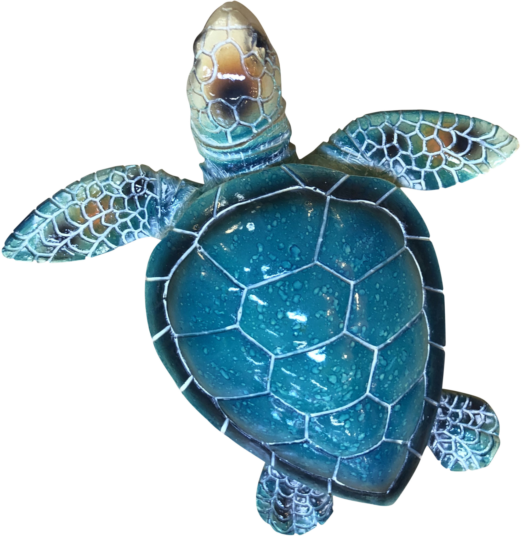Local Bloke Ceramic Blue Turtle - Large