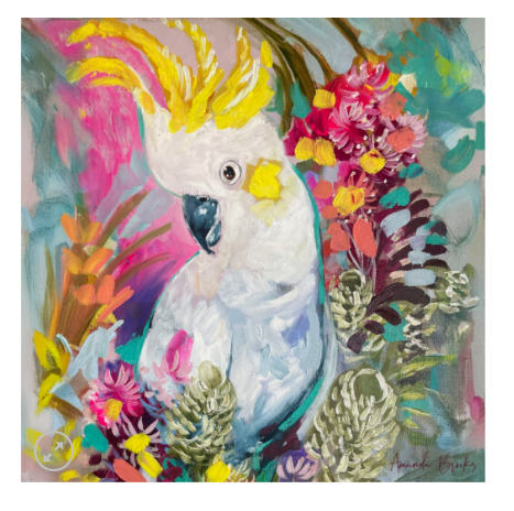 Phillip Bay Trading Coaster - Single White Cockatoo