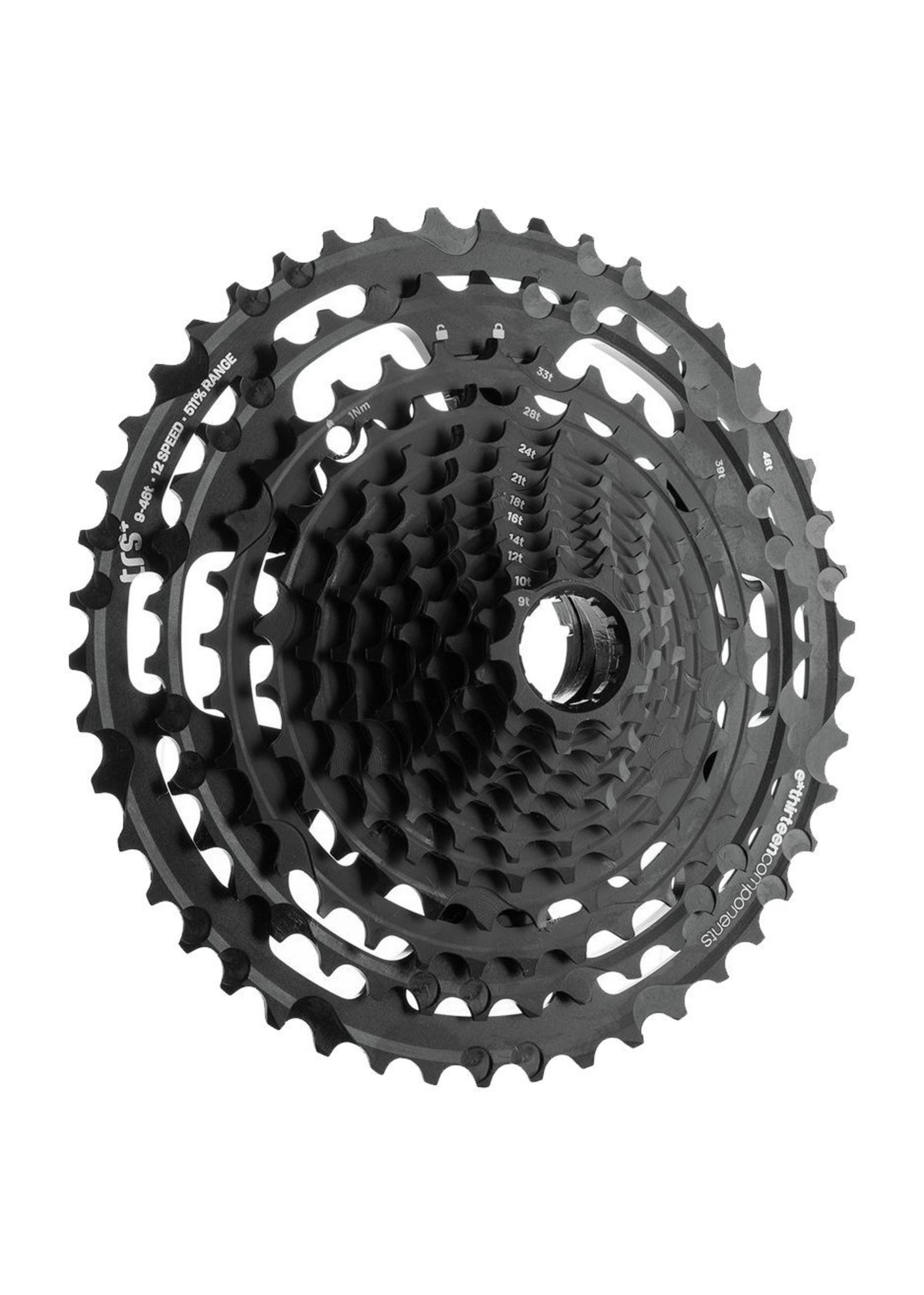 e*thirteen TRS+ 12-speed 9-46t Cassette for XD Driver Freehubs, Black