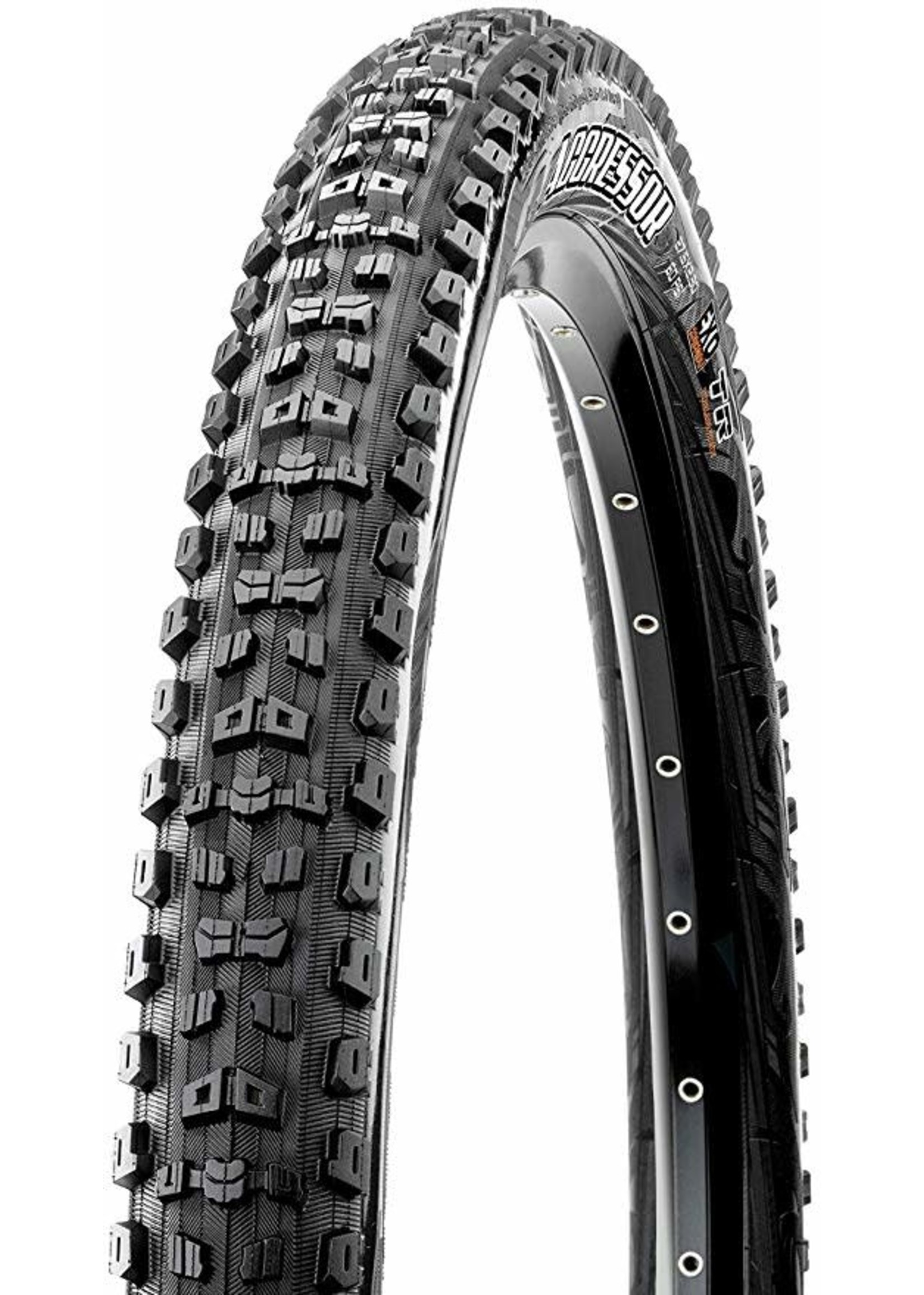 Maxxis Maxxis Aggressor Tire 27.5 x 2.30, Folding, 60tpi, Dual Compound, EXO, Tubeless Ready, Black