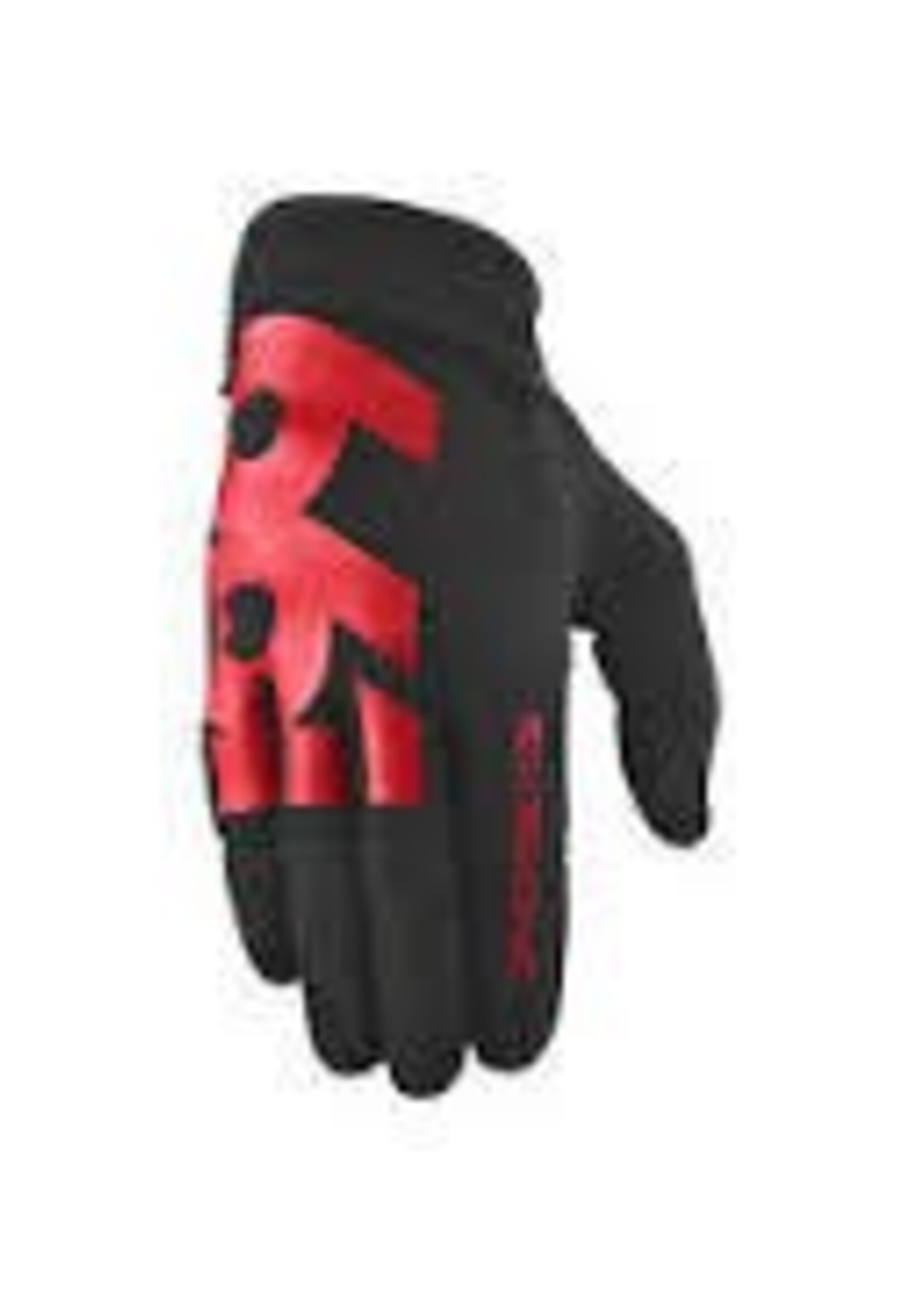 SixSixOne Comp Full Finger Glove: Black/Red SM