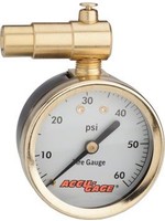 Meiser Accu-Gage Presta  Valve Dial Gauge 60psi