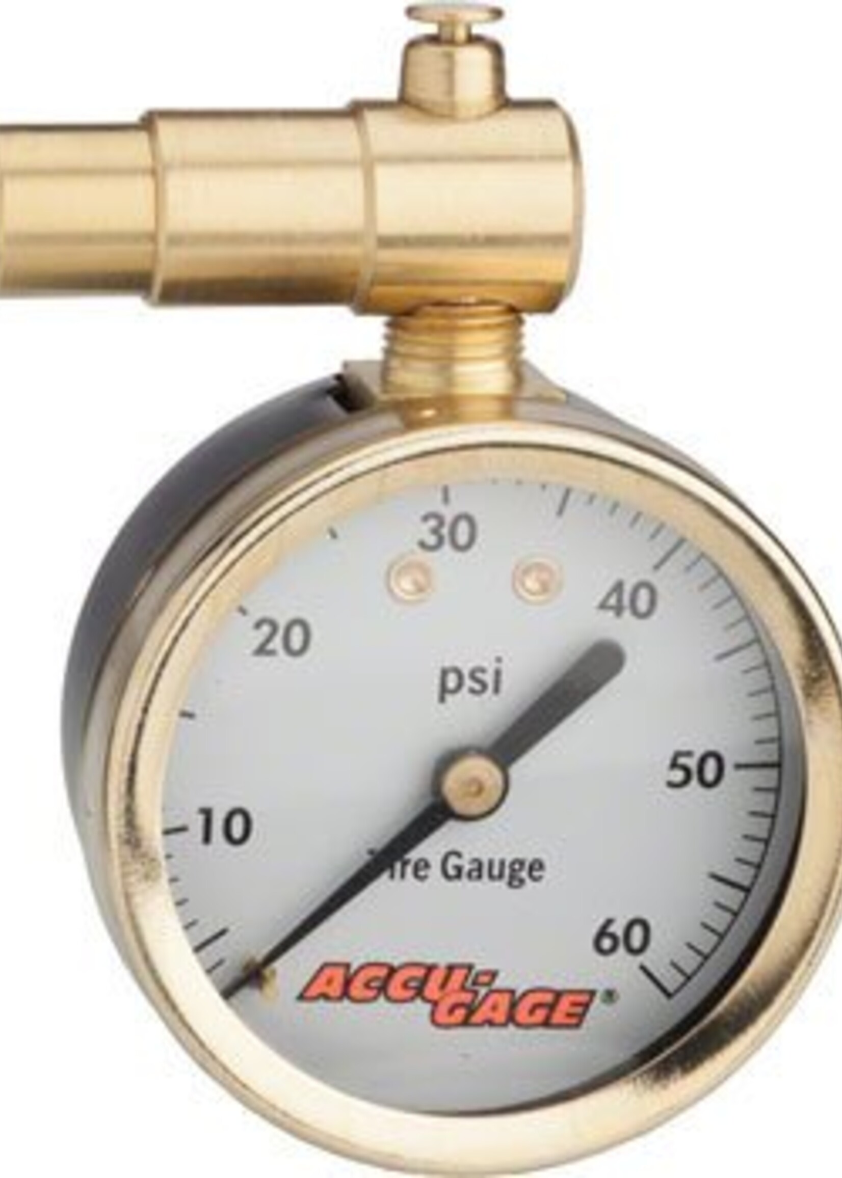 Meiser Accu-Gage Presta  Valve Dial Gauge 60psi