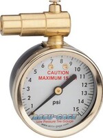 Meiser Accu-Gage Presta Valve Dial Gauge - 15psi
