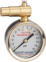 Meiser Accu-Gage Presta Valve Dial Gauge - 15psi