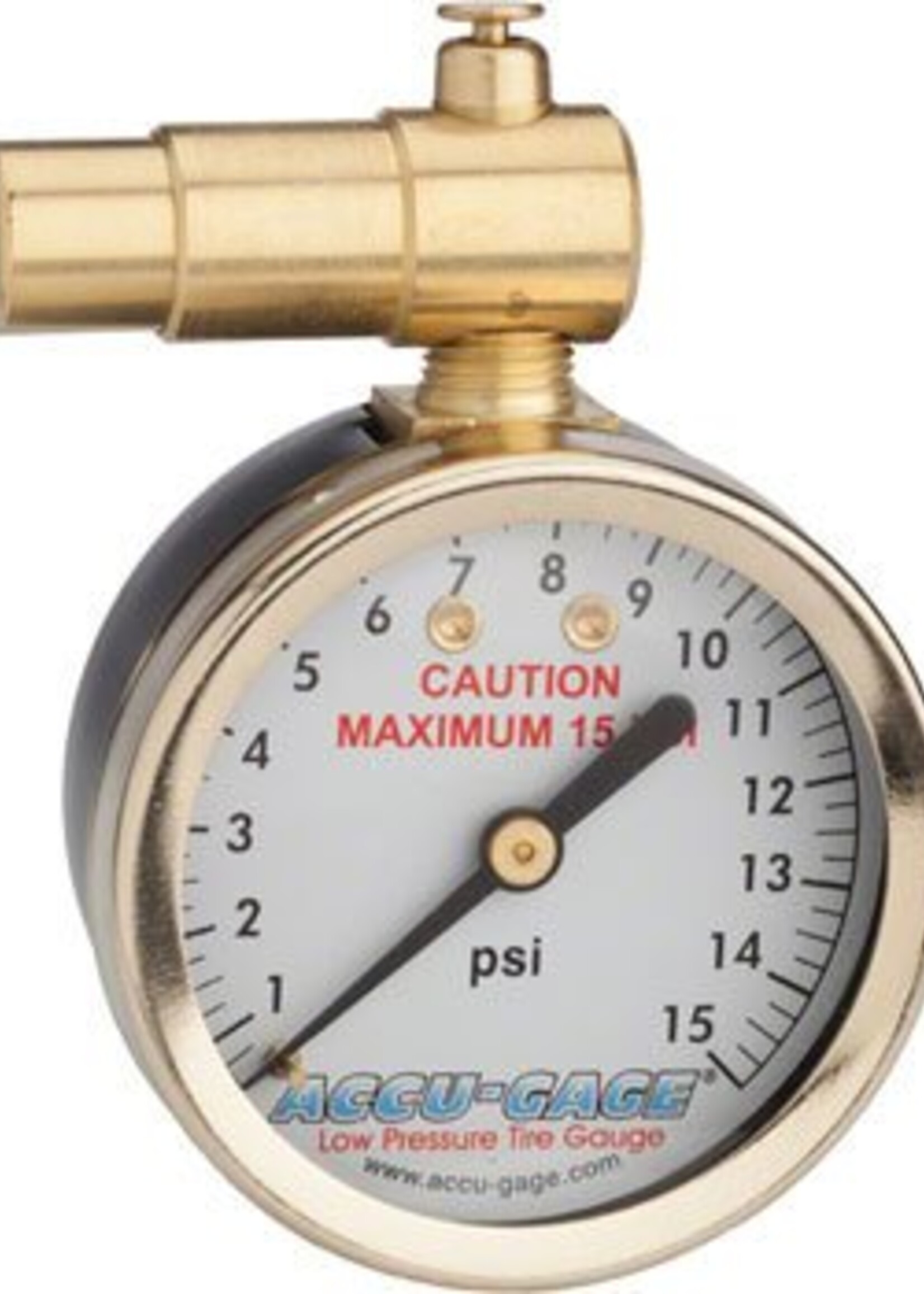 Meiser Accu-Gage Presta Valve Dial Gauge - 15psi