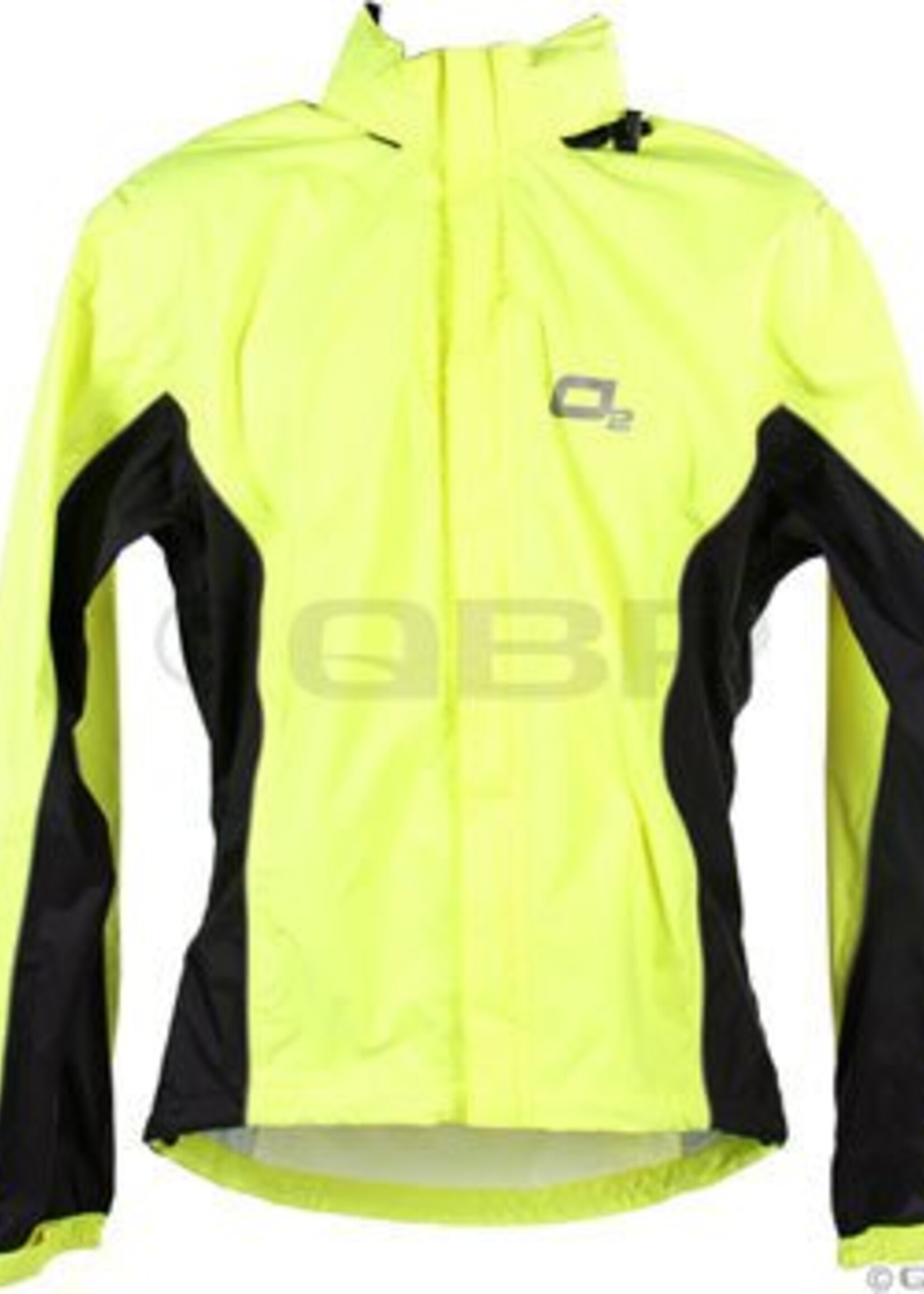 O2 Primary Rain Jacket with Hood: Hi-Vis Yellow~ LG