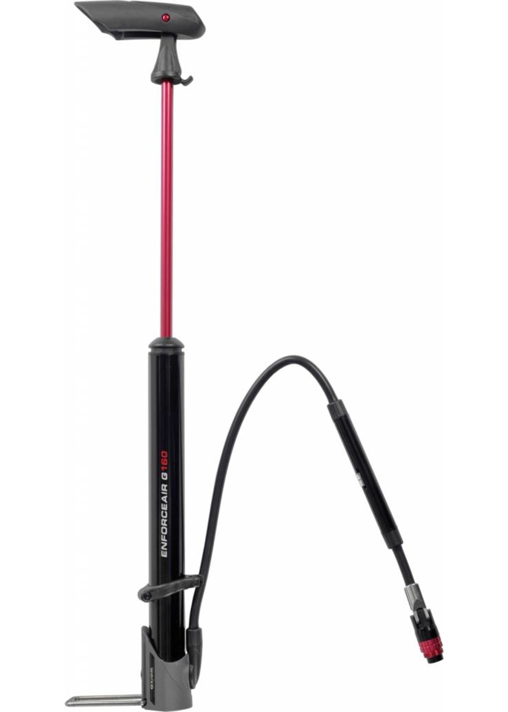 Axiom Axiom Enforceair-G160 Mini Floor Pump with Gauge Black