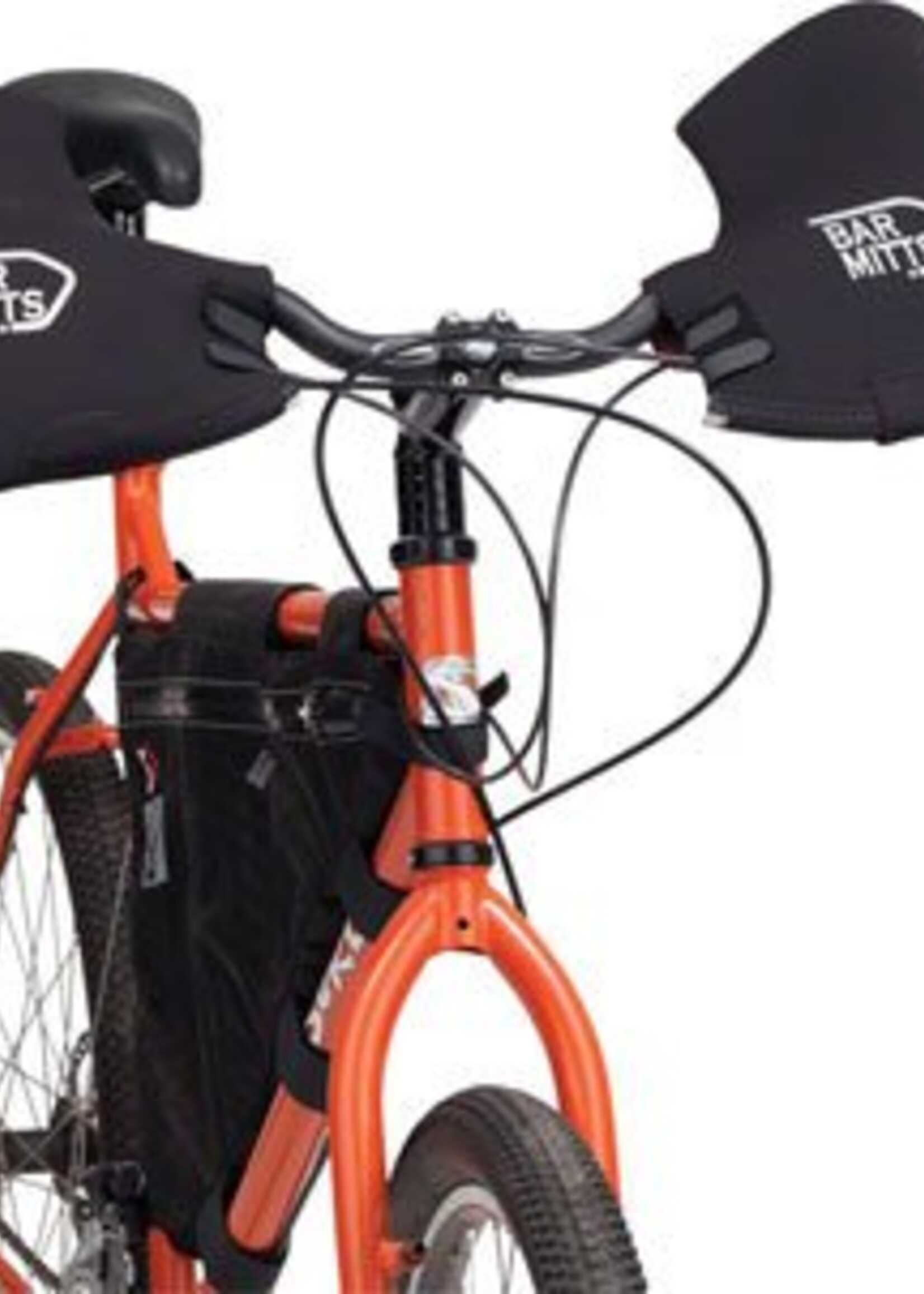 Bar Mitts Mountain / Commuter Pogie Handlebar Mitten: for Mirrors XL Black