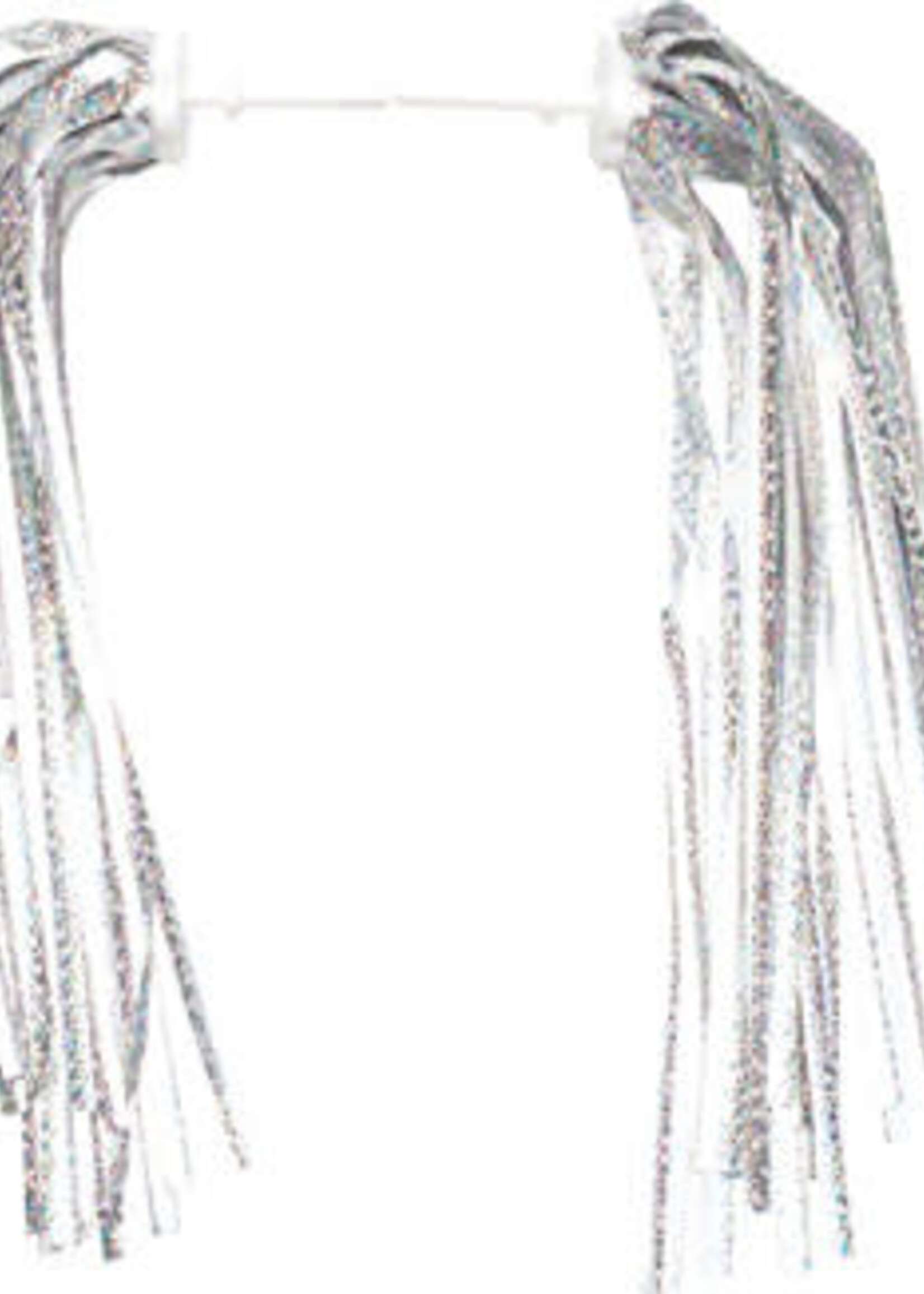 Dimension Kid's Bike Streamers: Silver-Platinum~ Pair
