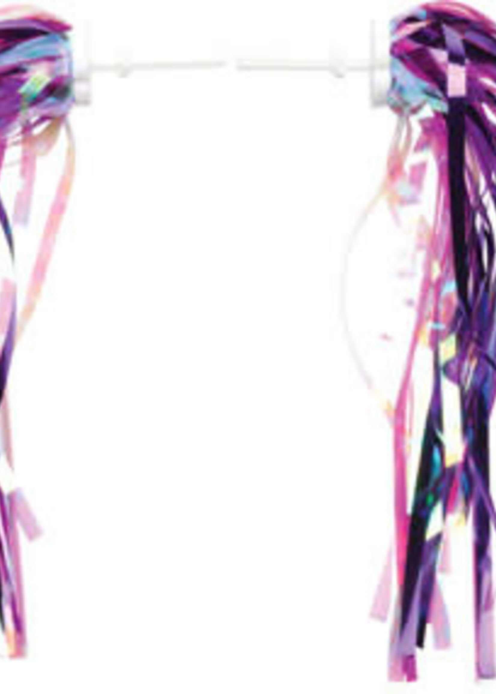 Dimension Kid's Bike Streamers: Pink/Purple~ Pair