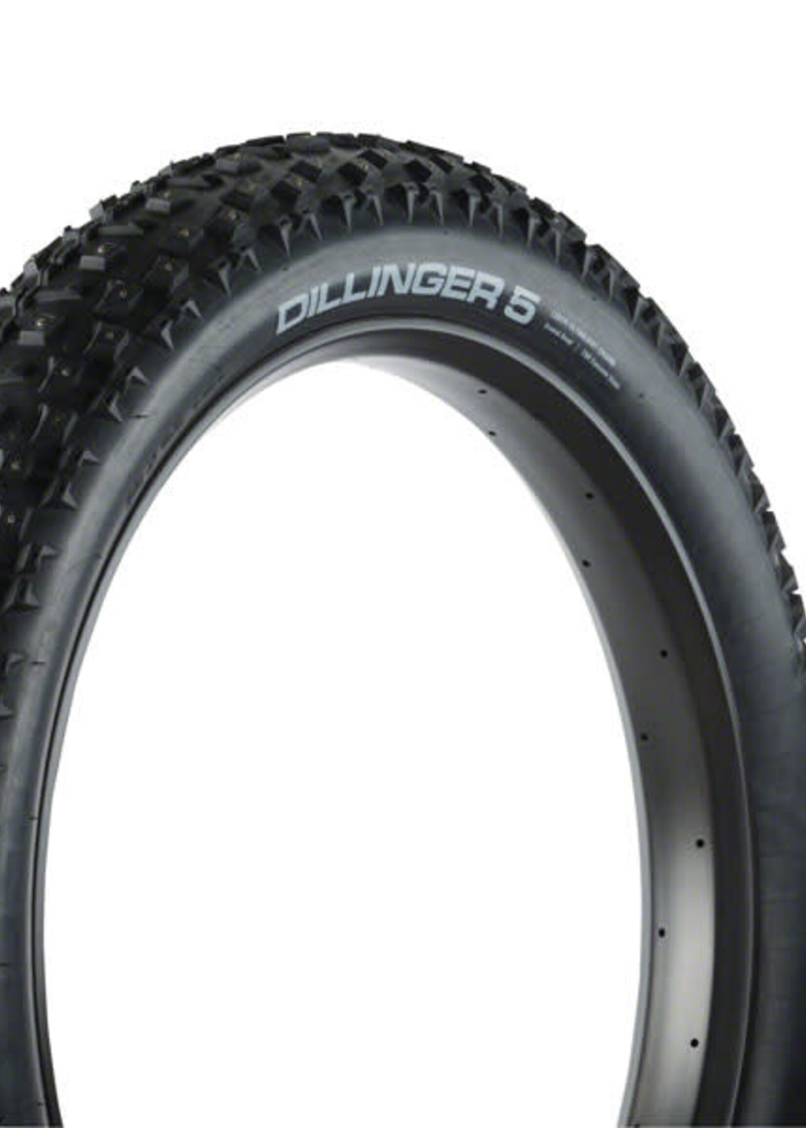 45NRTH 45NRTH Dillinger 5 Tire - 26 x 4.6, Tubeless, Folding, Black, 60tpi, 258 Carbide Steel Studs