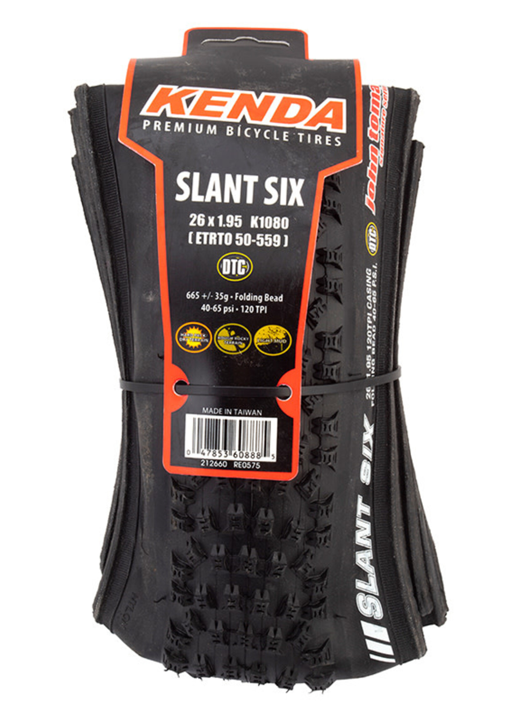Kenda Slant Six DTC/KV 26x2.10 Folding Tire