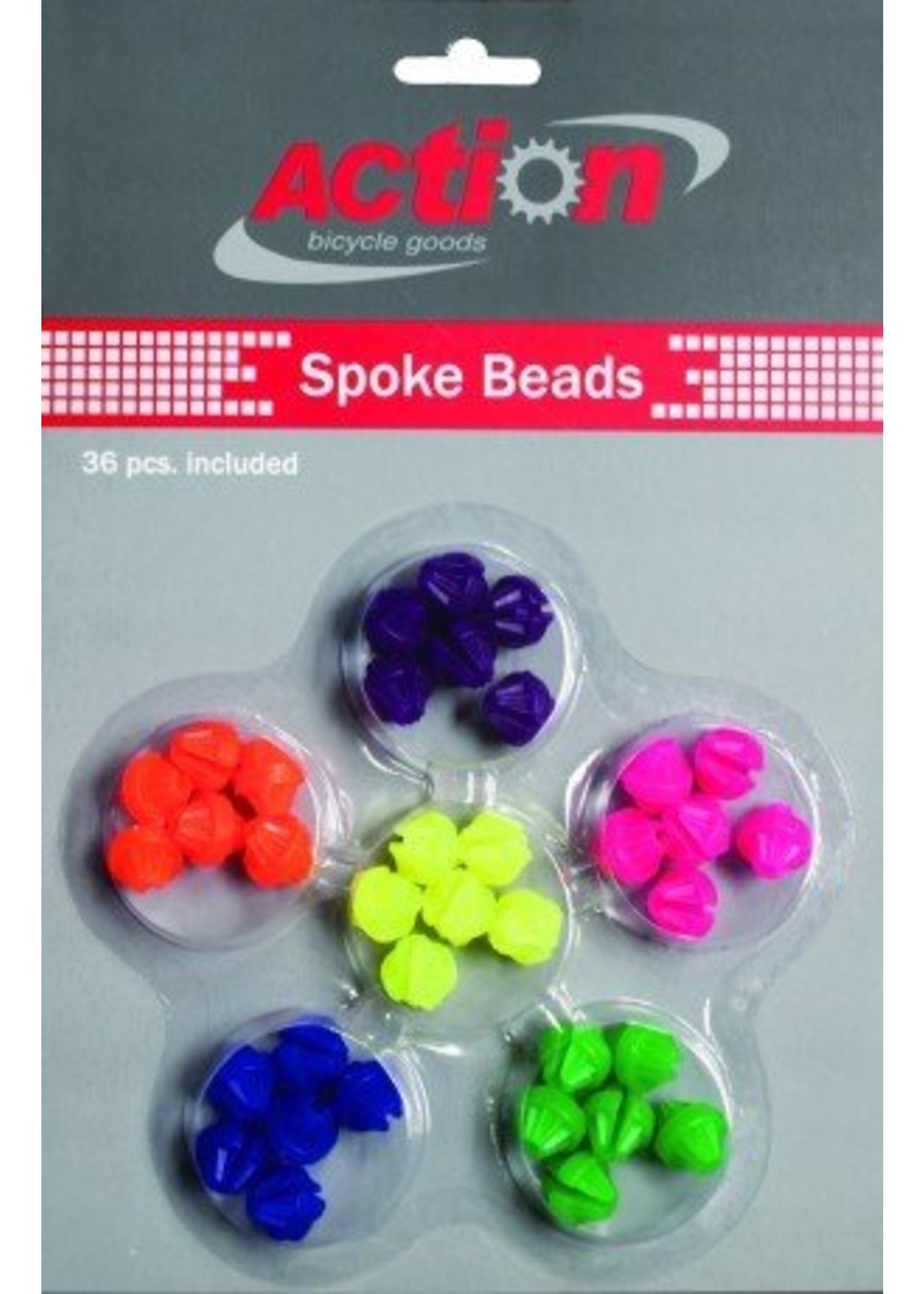 Spokey Dokeys Spoke Beads Neon Multi Color