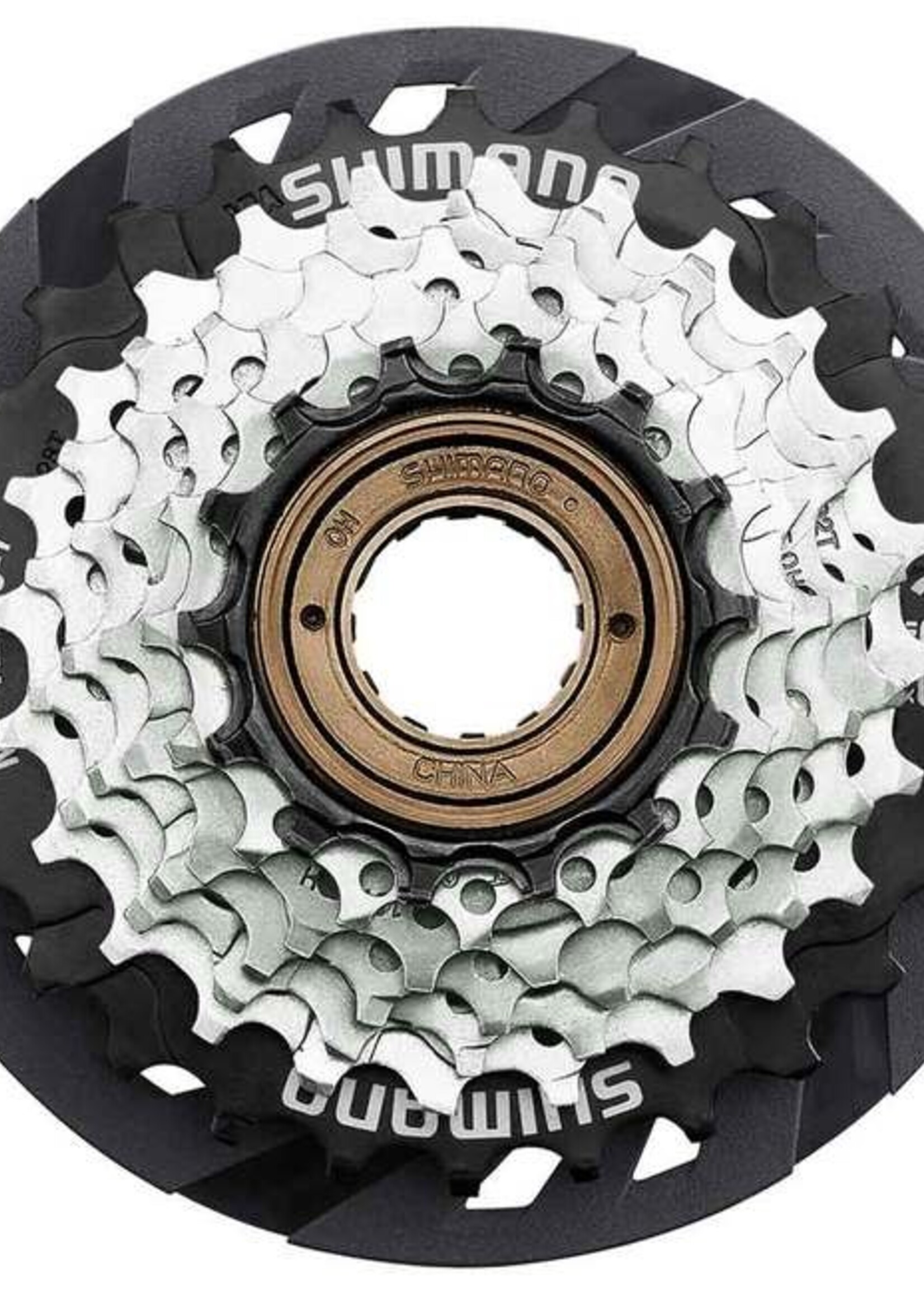 Shimano Shimano Multiple Freewheel Sprocket, MF-TZ510 14-28T, 7-SPEED, 14-16-18-20-22-24-28T, W/spoke Protector