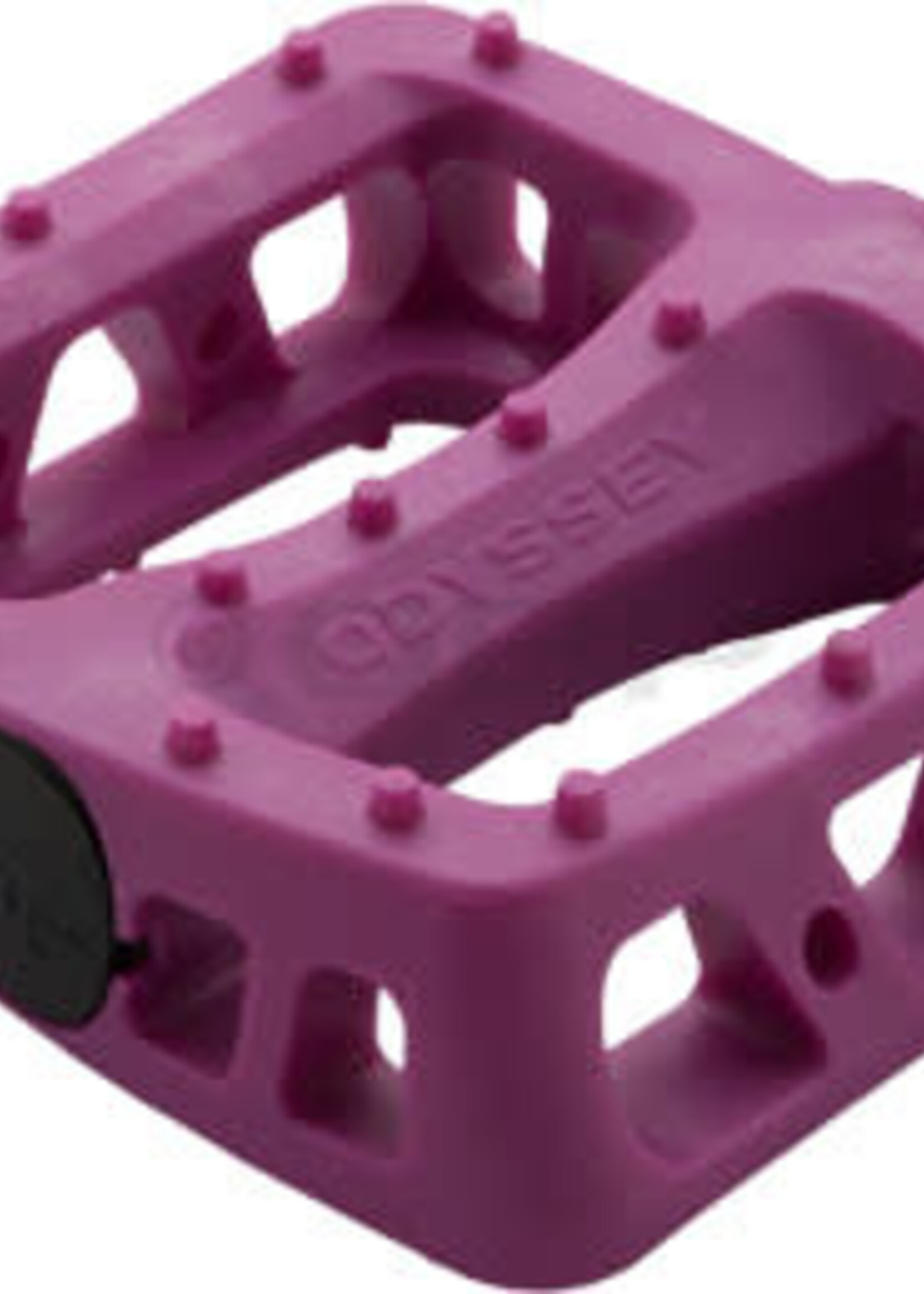 Odyssey Twisted PC Pedals - Platform, Composite/Plastic, 1/2", Purple