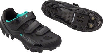 Chaussures Vélo Femme Louis Garneau W'S Sapphire – Noir/vert Clair – Taille US 9 / EU 40 (Neuve En Boîte)