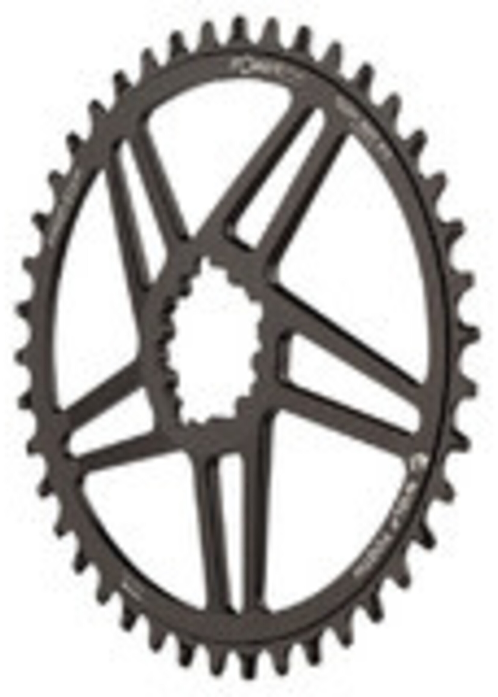 Elliptical CX/Gravel SRAM DM (Flat-Top) Ring, 40T - BK