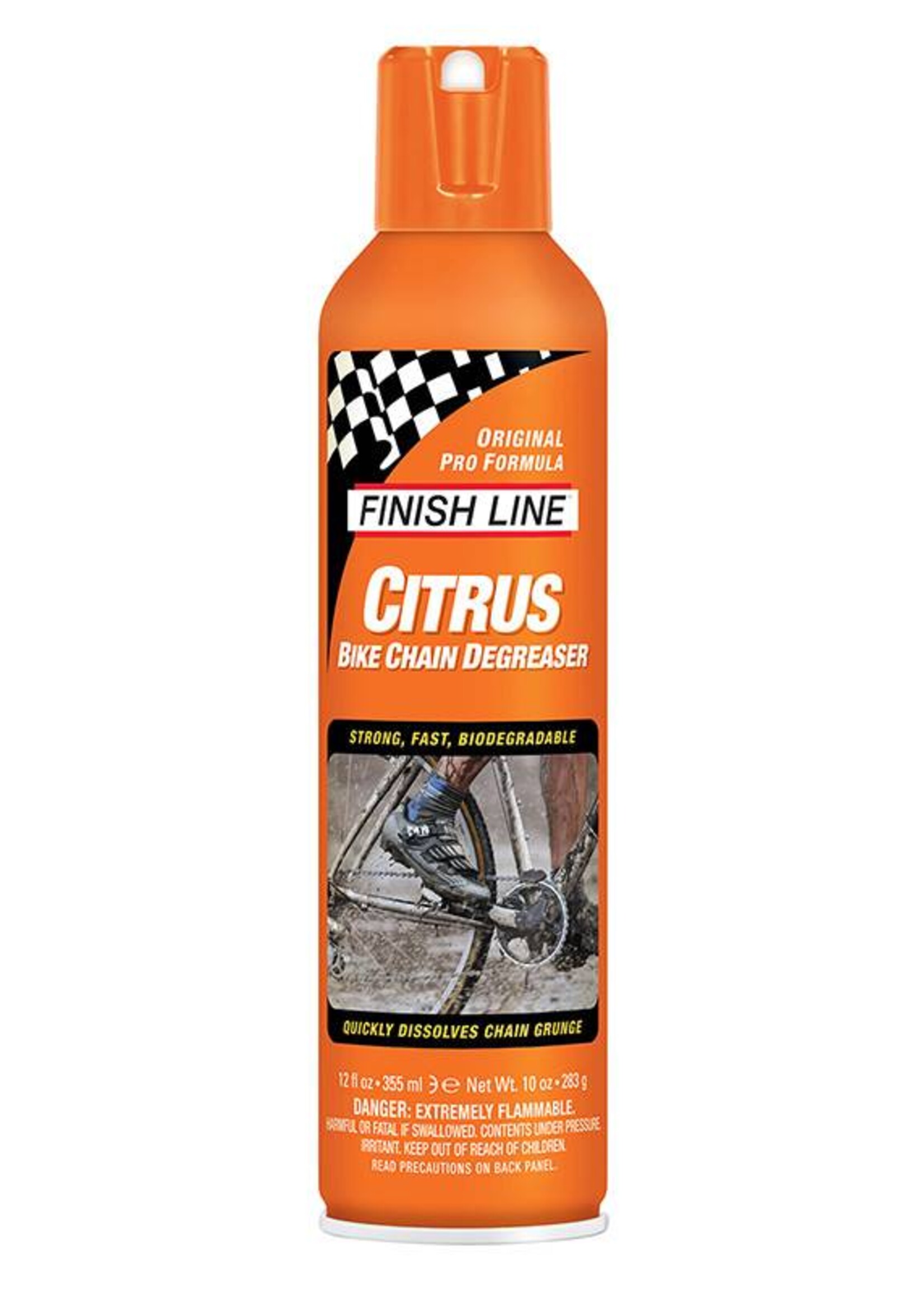Finish Line Citrus Bike 120z Degreaser Spray Can