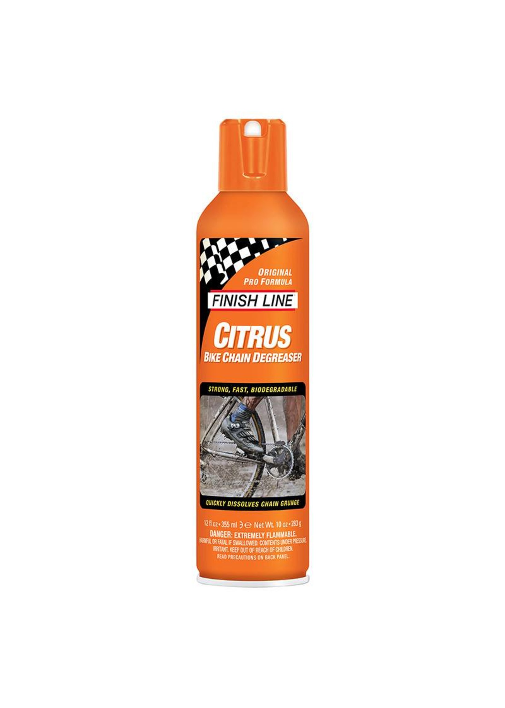 Finish Line Citrus Bike 120z Degreaser Spray Can