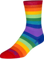 SockGuy SockGuy Crew Fabulous Socks - 6 inch Rainbow Small/Medium