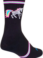 SockGuy SockGuy Dark Magic Crew Socks - 6 inch Black/Multi Small/Medium