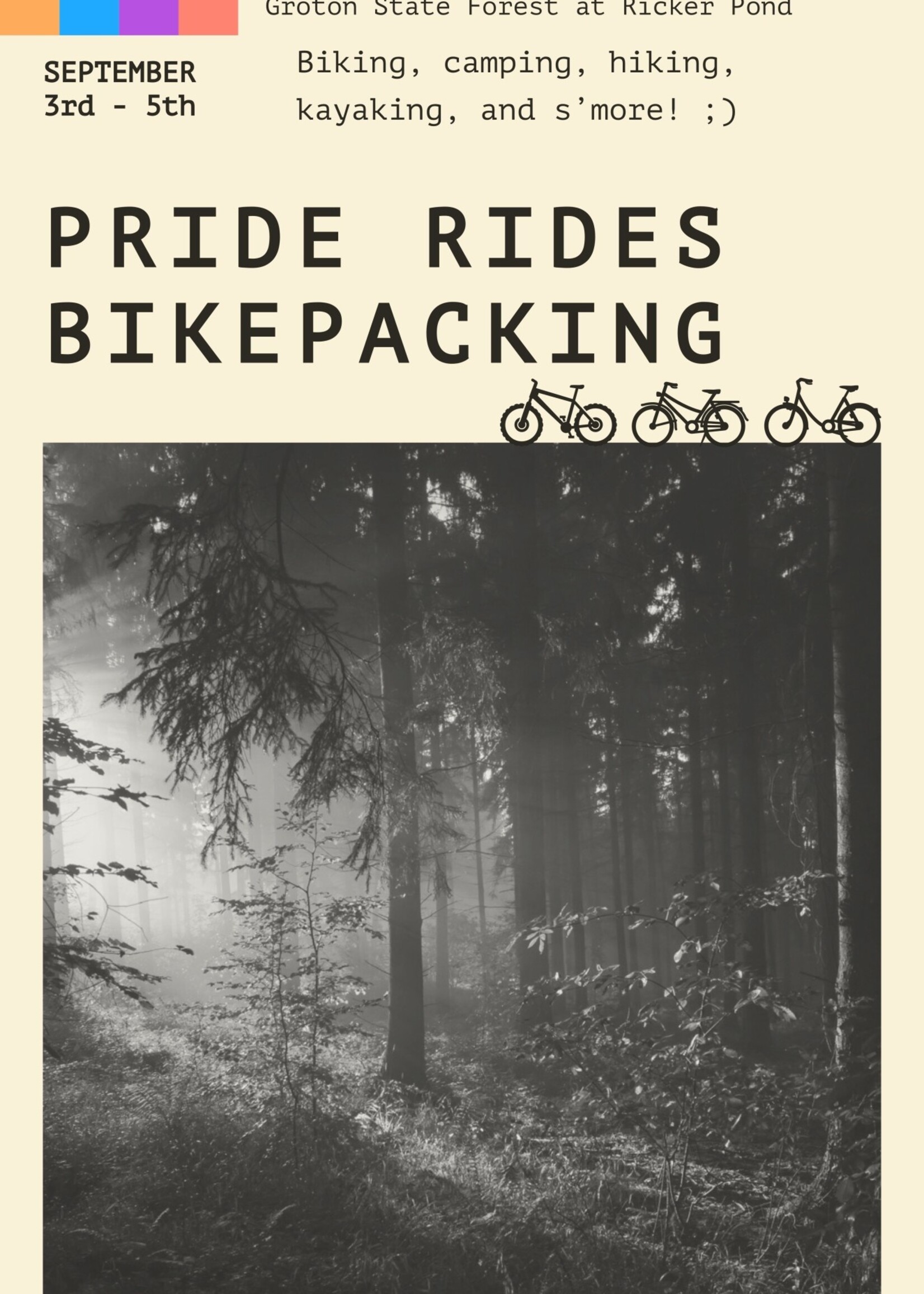 Vermont Bicycle Shop Labor Day Groton Bike Camping Adventure Weekend Ticket