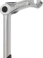 Zoom Quick Comfort Adjustable Stem Quill: 25.4mm Bar Clamp, 120mm Length, 80-150 degrees for 1-1/8" Steerer-tube, Silver