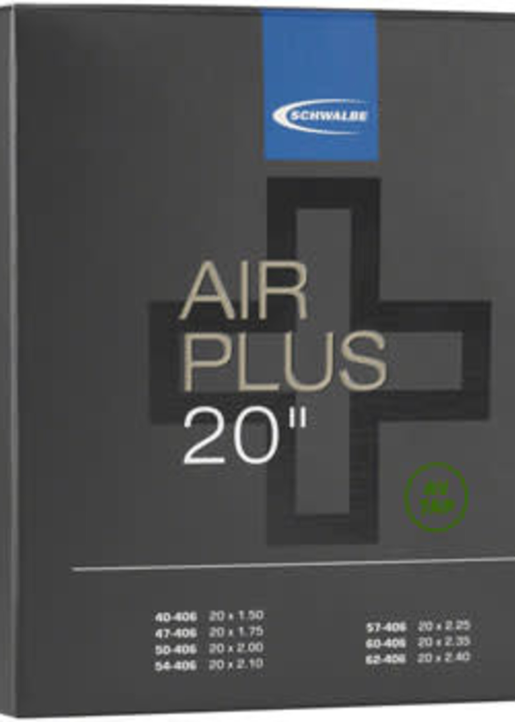 Schwalbe Schwalbe Air Plus Tube - 20 x 1.50-2.40 40mm Schrader Valve