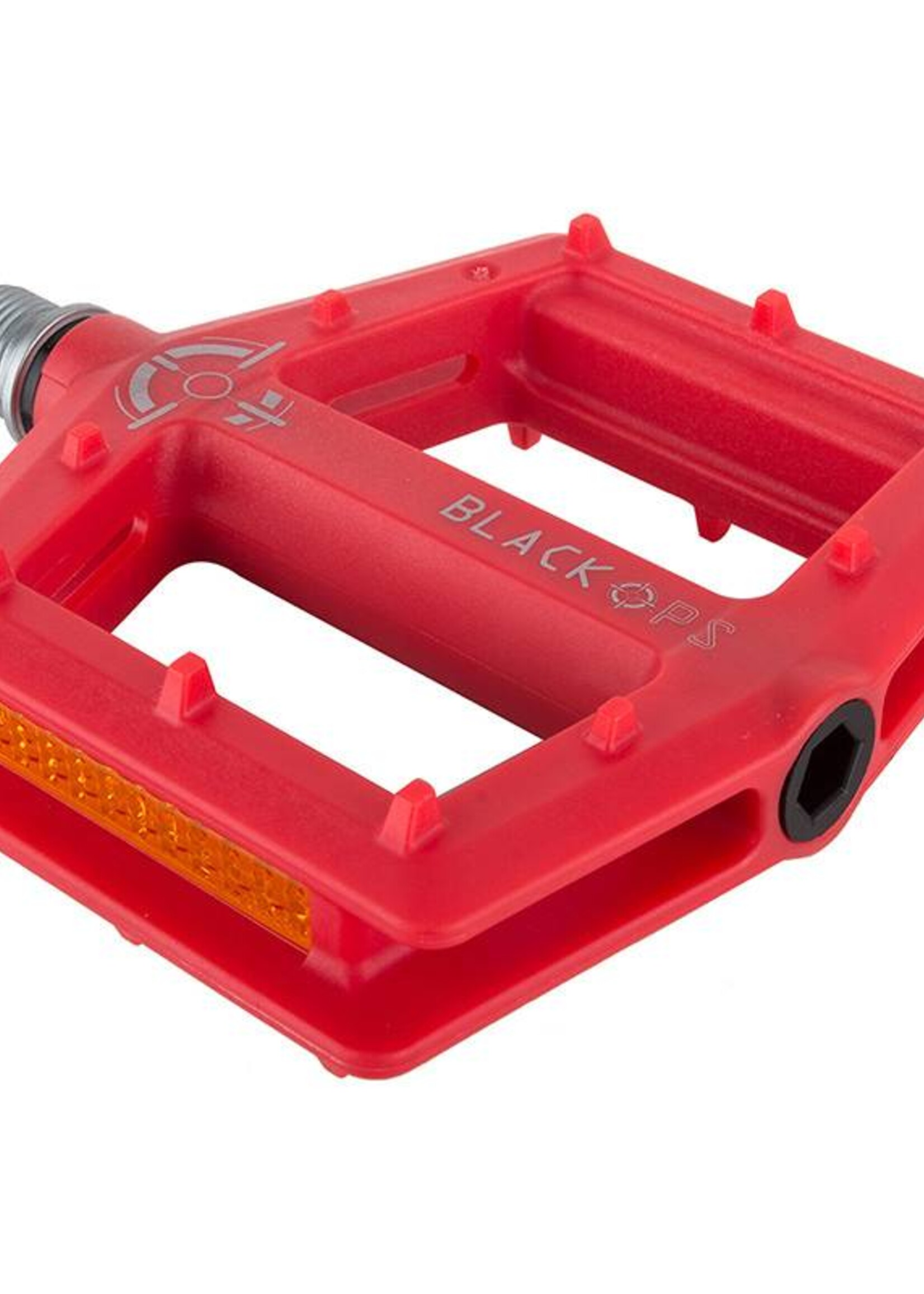 Black Ops  Nylo-Form Pedals Red