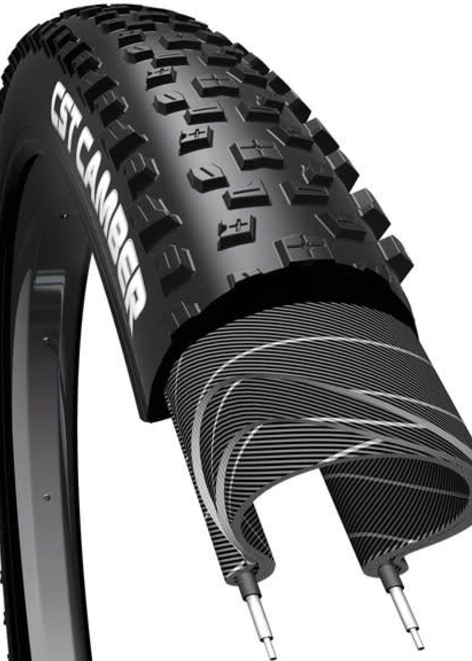 CST Camber Tire 26 x 2.1 Single Compound, 27tpi, Steel Bead, Black