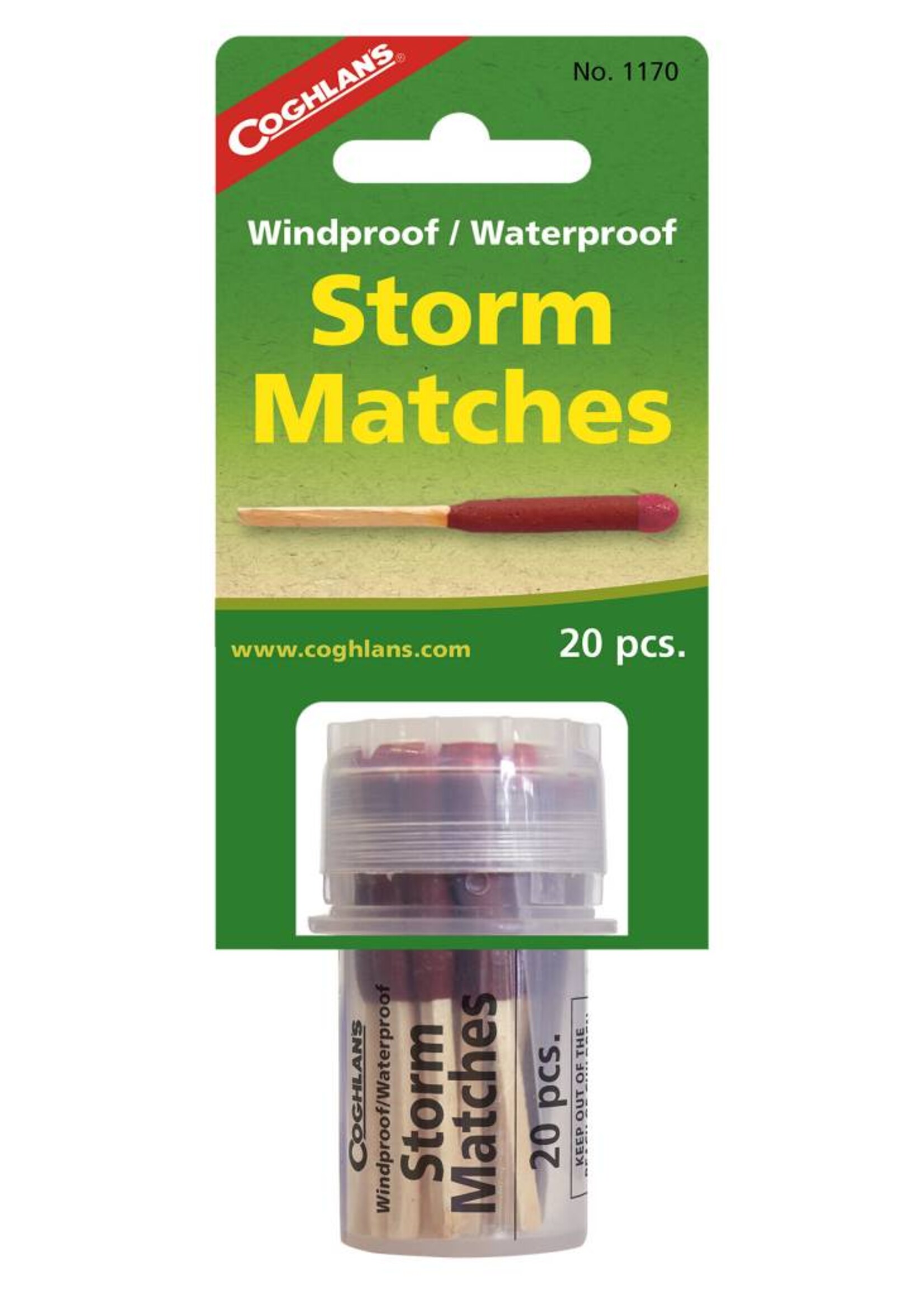 Coghlan's Coghlan's Wind/Waterproof Storm Matches (Qty 20)