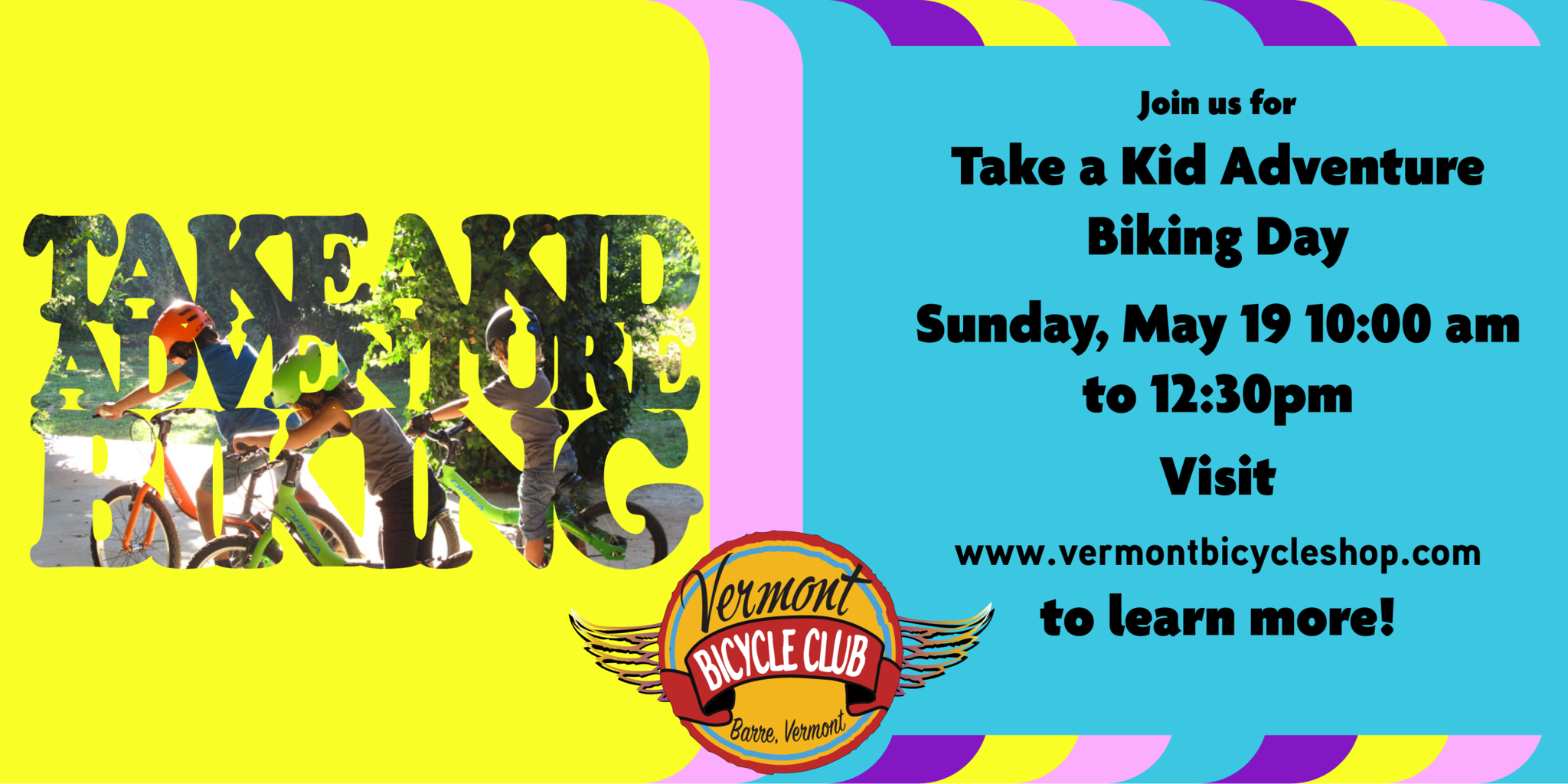Take a Kid Adventure Biking Day 2024