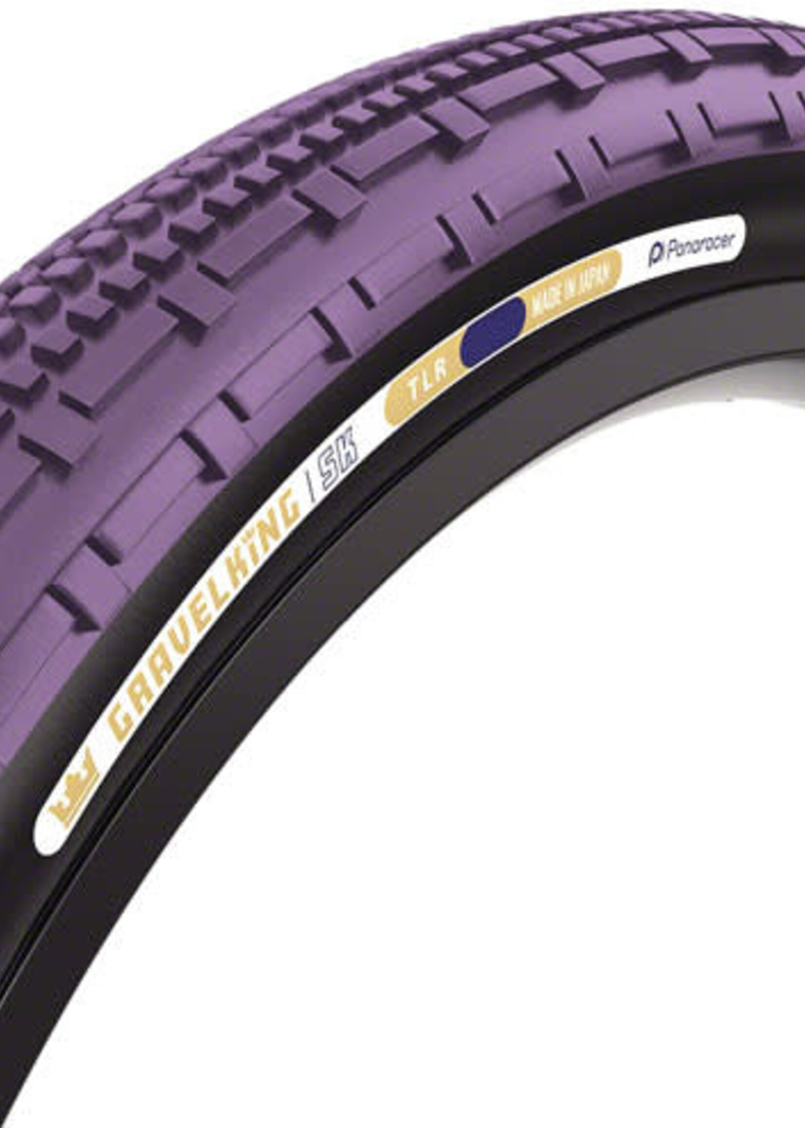 Panaracer Panaracer GravelKing SK Tire - 700 x 45, Tubeless, Folding, Purple/Black
