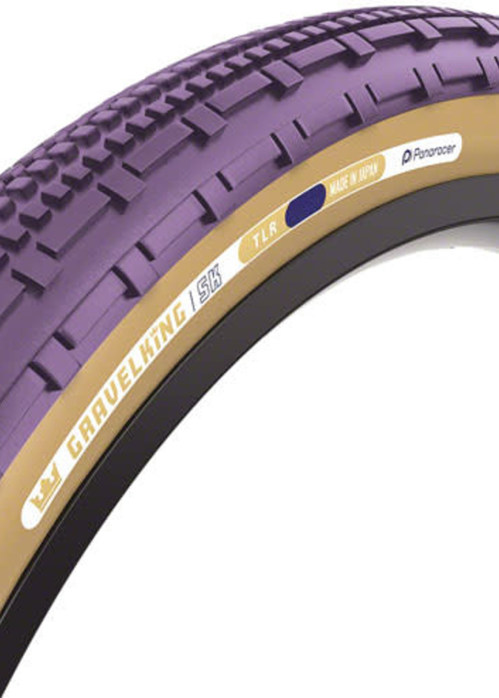 Panaracer Panaracer GravelKing SK Tire - 700 x 40, Tubeless, Folding, Purple/Brown