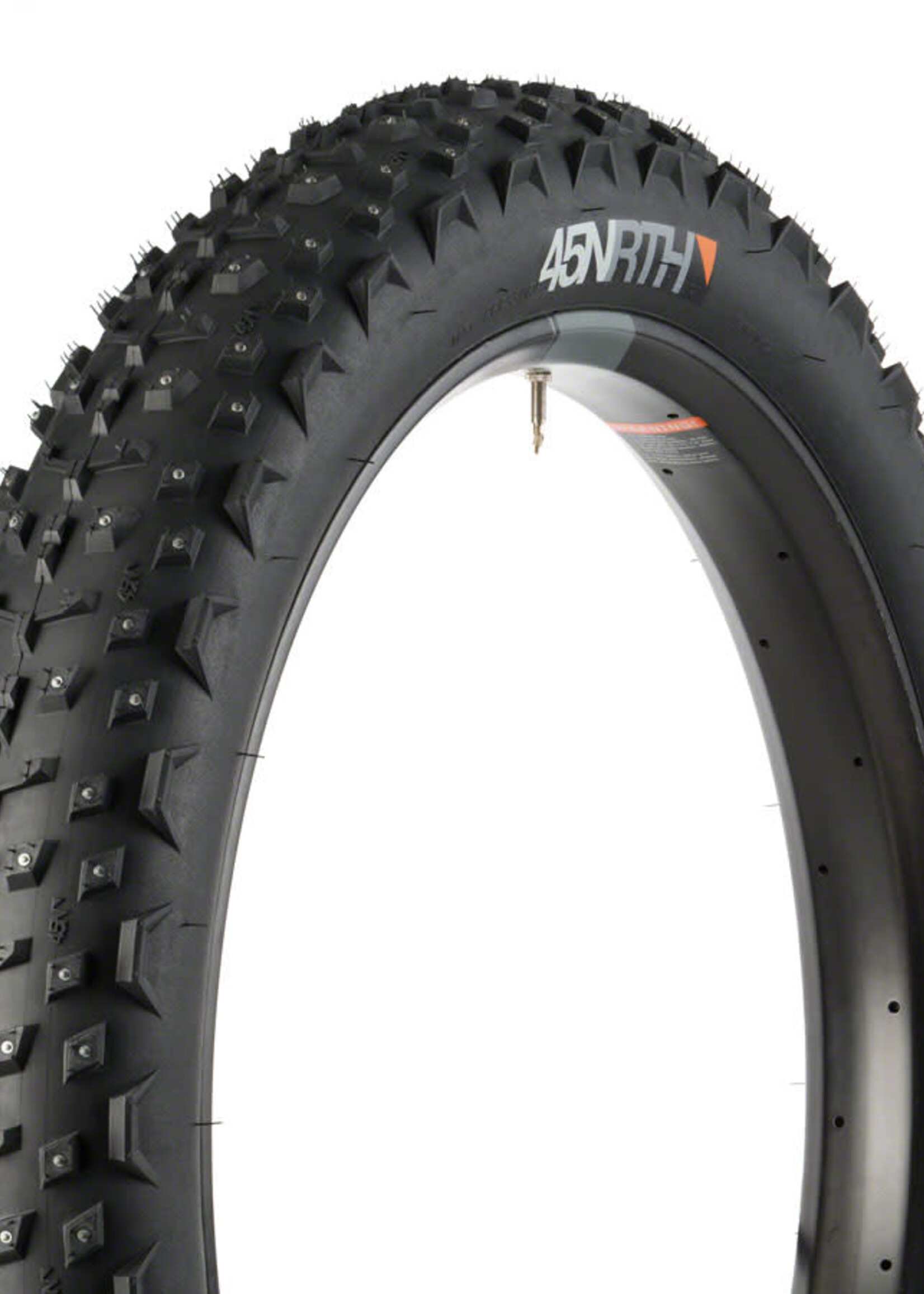 45NRTH 45NRTH Dillinger 4 Tire - 26 x 4 Tubeless Folding Black 60tpi 240 Carbide Steel Studs