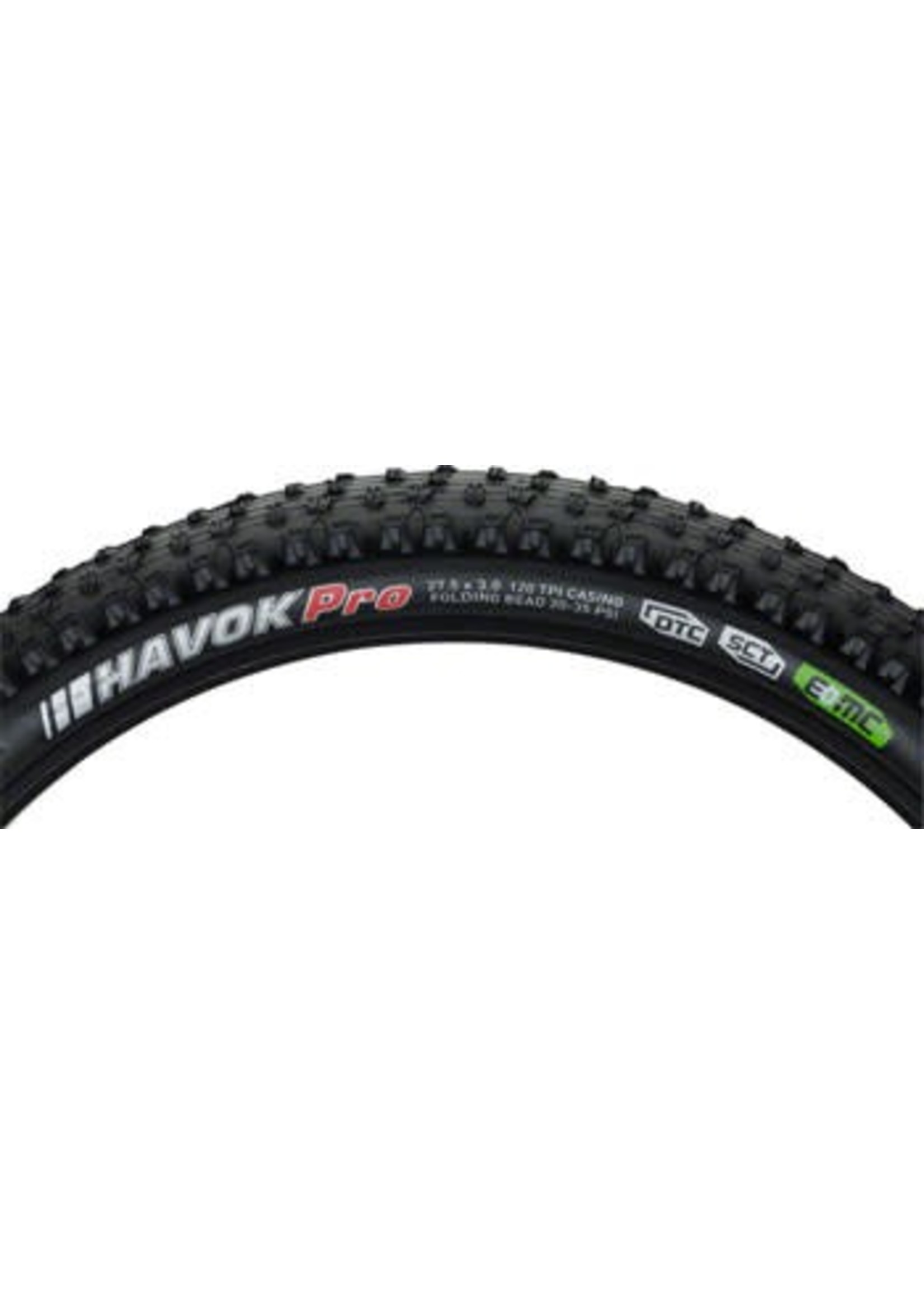 Kenda Kenda Havok Pro Tire: 27.5 x 3.0" DTC/SCT with EMC construction and Folding Bead, Black