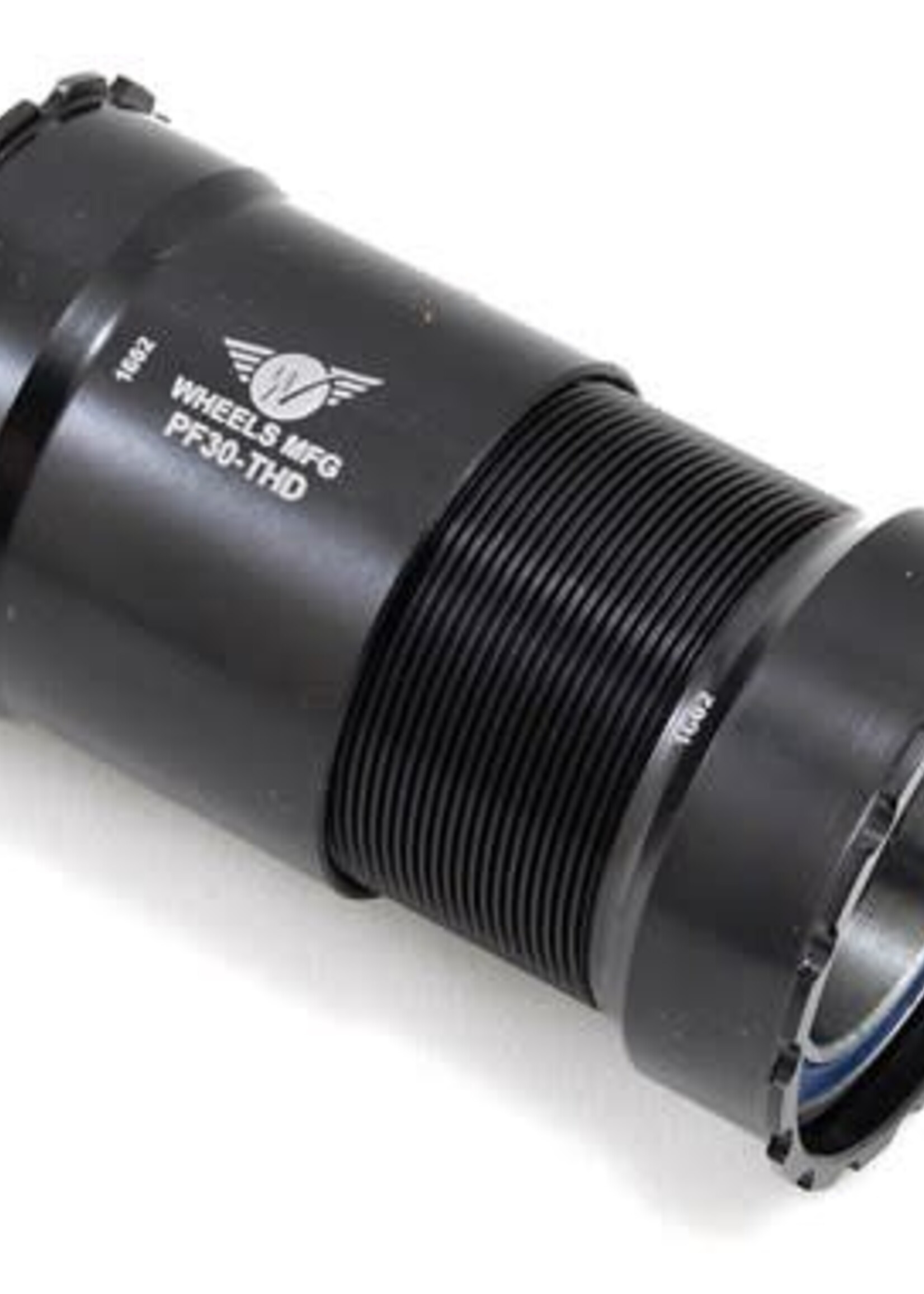 Wheels Manufacturing PressFit 30 Bottom Bracket with ABEC-3 Bearings: Threaded, Black