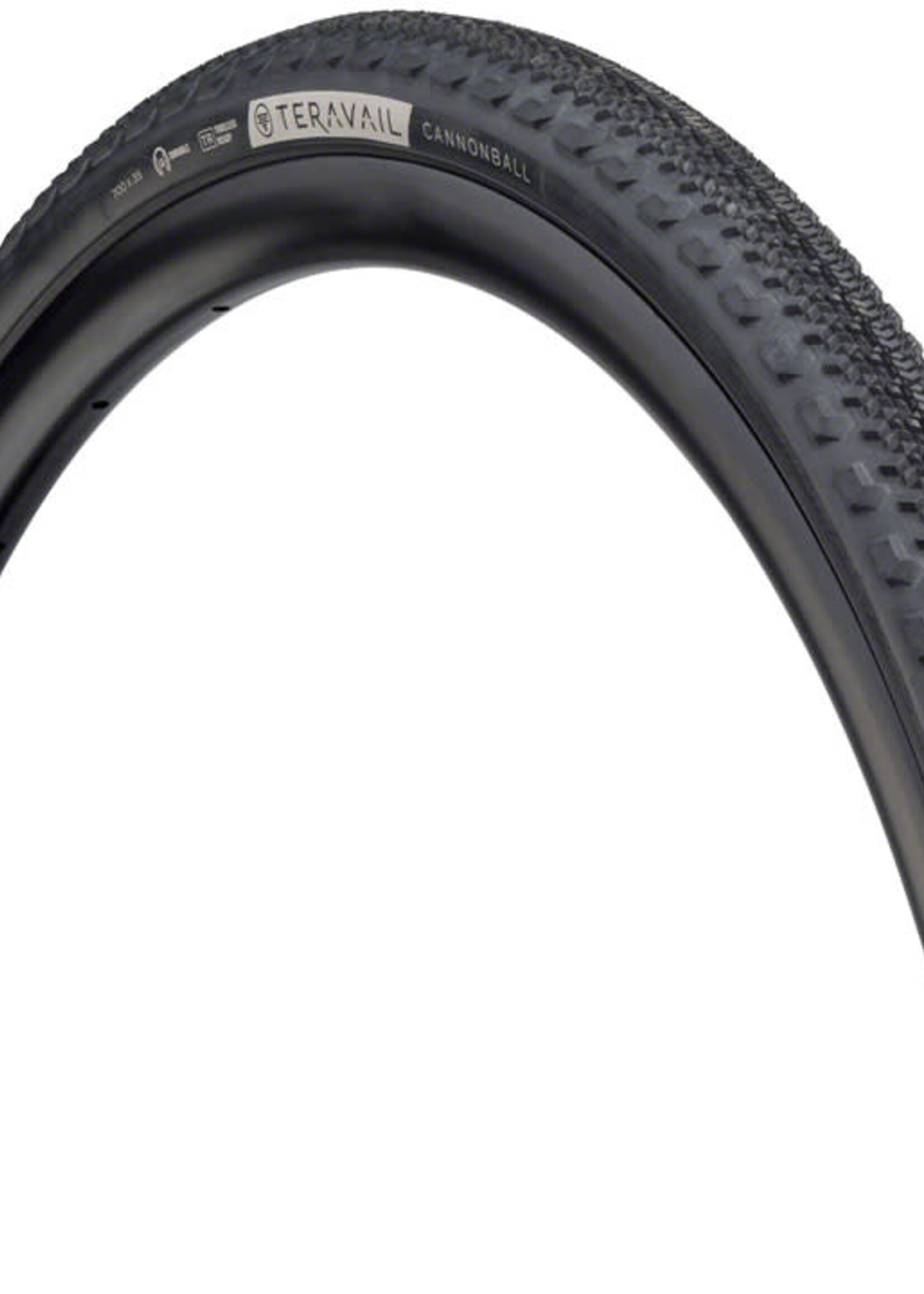 Teravail Teravail Cannonball Tire - 700 x 35, Tubeless, Folding, Black, Light and Supple